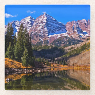 Maroon Bells Glazen Onderzetter