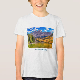 Maroon Bells in Aspen, Colorado Tri-Blend T-shirt