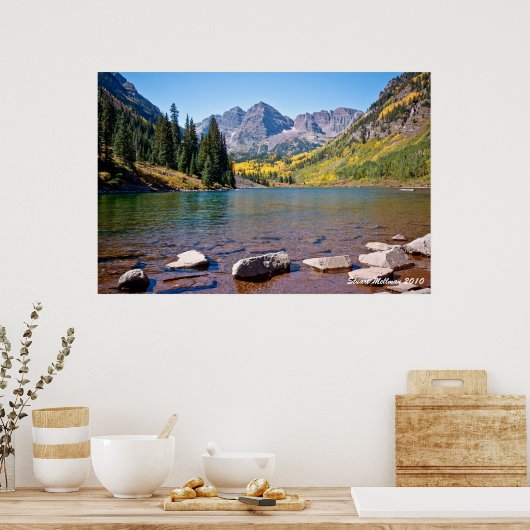 Maroon Bells Landschap Poster (Keuken)