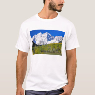 Maroon Bells met herfstespenbos. T-shirt