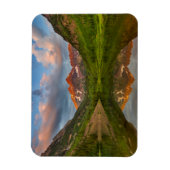 Maroon Bells reflecteert in Calm Maroon Lake 2 Magneet (Verticaal)
