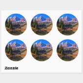 Maroon Bells Ronde Sticker (Vel)