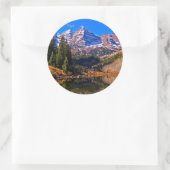 Maroon Bells Ronde Sticker (Tas)