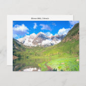 Maroon Bells Summer Meadow Briefkaart (Voorkant / Achterkant)