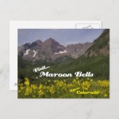 Maroon Bells Tournesols - carte postale (Devant / Derrière)