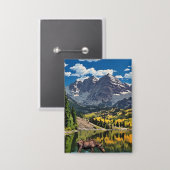 Maroon Bells voor Moose Button (Voorkant / Achterkant)