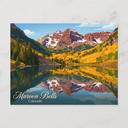 Maroon Bells VS Briefkaart (Voorkant)