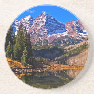 Maroon Bells Zandsteen Onderzetter