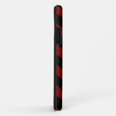 Maroon & Black Stripes iPhone 5 Case-Mate iPhone Case (Achterkant/rechts)