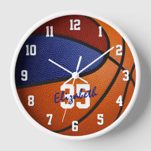 Maroon blauw basketbal met meisjes jongens naam