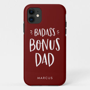 Maroon Bonus Pap Stepfather personaliseerde Stepda iPhone 11 Hoesje