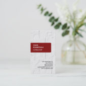 Maroon Brownish Red Brick Wall Carte de visite (Debout devant)