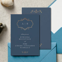 maroon burgundy navy blue klassiek goudmonogram