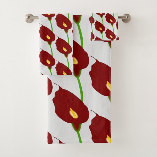 Maroon Cala Lily Design (En situation)