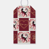 Maroon Cat - inpakpapier Cadeaulabel (Achterkant)