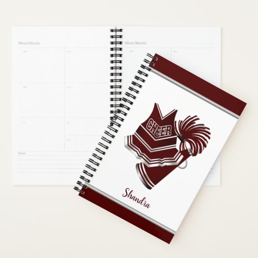 Maroon Cheerleader Planner (Display)