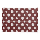 Maroon Cheerleader Pom Pom Pattern Kussensloop (Achterkant)