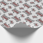 Maroon Class Year Speech Bubble Cadeaupapier (Hoek)