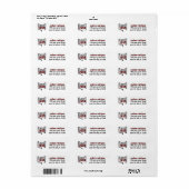 Maroon Class Year Speech Bubble Label (Full Sheet)