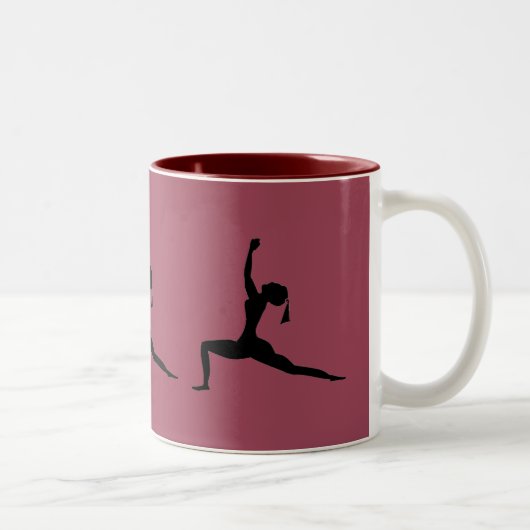 Maroon Coffee Cup Tweekleurige Koffiemok (Rechts)