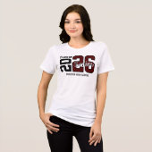 Maroon Congrats Graduation Tri-Blend Shirt (Voorkant volledig)