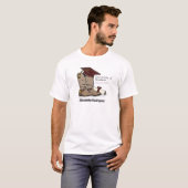 Maroon Cowboy Boot Graduation Cap & Diploma T-shirt (Voorkant volledig)