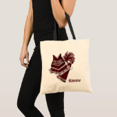 Maroon Custom Cheerleader Canvas Canvas tas (Voorkant (product))
