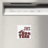 Maroon Custom School Spirit Magnet Magneet (Insitu (Vaatwasser))