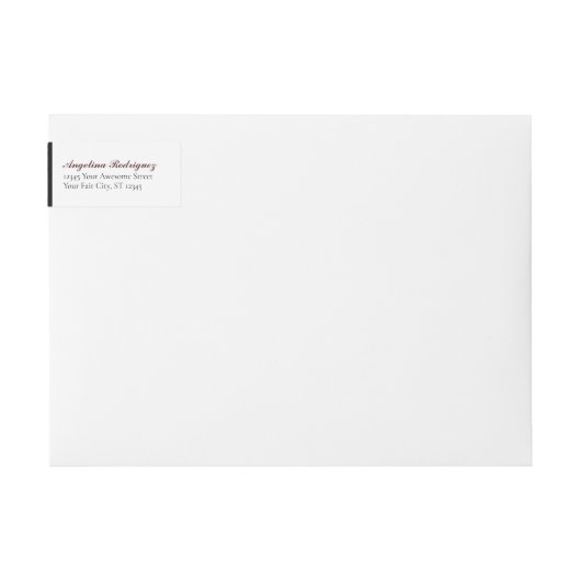 Maroon Damask Pattern Afstuderen (Voorkant)