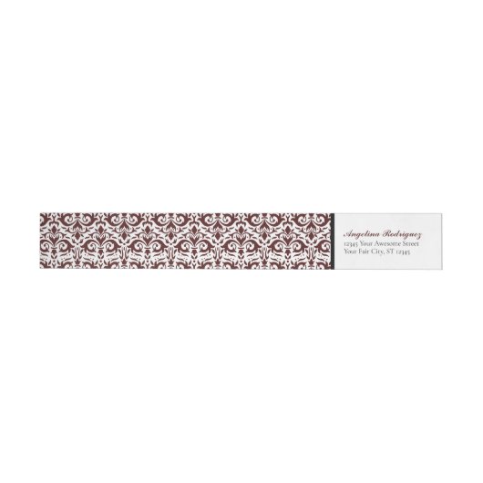 Maroon Damask Pattern Afstuderen (Individueel)