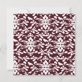 Maroon damesfotograaf aankondiging (Achterkant)