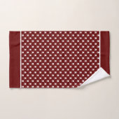 Maroon de baseball rouille Rouge Maroon Nom Salle  (Serviette à main)