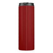 Maroon Donkerrood Professionele Kalligrafie Naam t Thermosbeker (Achterkant)