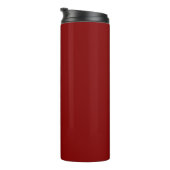 Maroon Donkerrood Professionele Kalligrafie Naam t Thermosbeker (Geroteerd rechts)