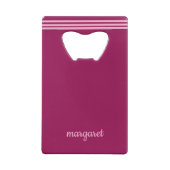 Maroon Dusky Personnalisé avec des rayures roses (Dos)