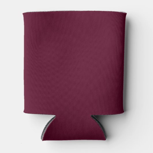 Maroon eenvoudig minimalistisch blikjeskoeler (Voorkant)