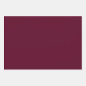 Maroon eenvoudig minimalistisch inpakpapier vel (Voorkant)