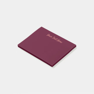 Maroon eenvoudig minimalistisch post-it® notes