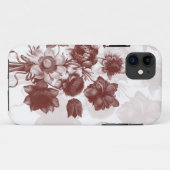 Maroon Elegant Flower Bouquet Custom iphone 5 Hoes (Achterkant (horizontaal))