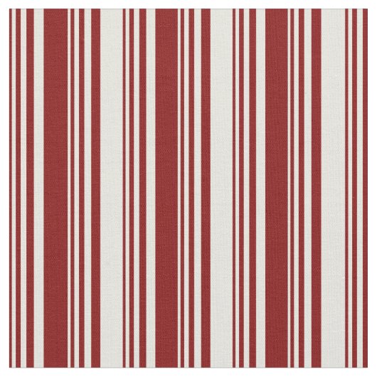 Maroon en beige gekleurd gevoerd/gestreepte patroo stof (Close Up)