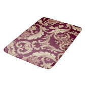 Maroon en Beige  Patroon Badmat (Gekanteld)