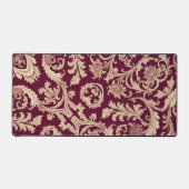 Maroon en Beige  Patroon Bureaumat (Voorkant)