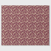 Maroon en Beige Patroon Cadeaupapier (Vlak)