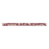 Maroon en Beige  Patroon Lint (Voorkant)