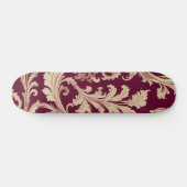 Maroon en Beige Patroon Skateboard (Horizontaal)