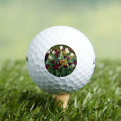 Maroon en gele Tulpen kleurrijke Floral Golfballen (Insitu Shirt)