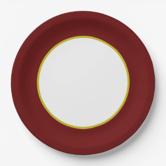 Maroon- en Gold-Bord Papieren Bordje