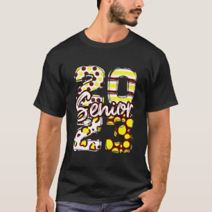 Maroon en Gold Senior 2023 Afstuderen Senior Class T-shirt