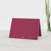 Maroon en Goud Gefeliciteerd Afstuderen Kaart (Achterkant)