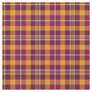 Maroon en Sinaasappel Sporty Pset Stof